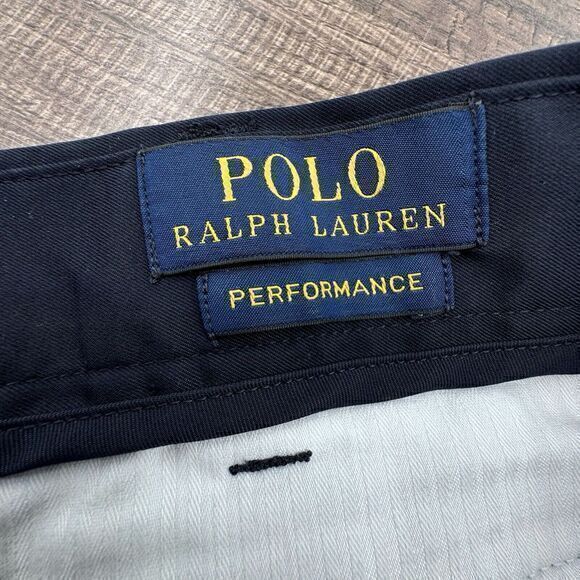 Polo Ralph Lauren Performance Mens 40 Stretch Classic Fit Chino Navy Golf Shorts - Picture 3 of 10